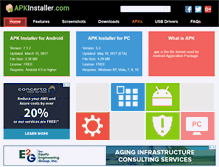 Tablet Screenshot of apkinstaller.com
